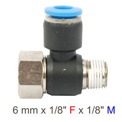 Pu Hose Fitting Tee 6mm X 1/8